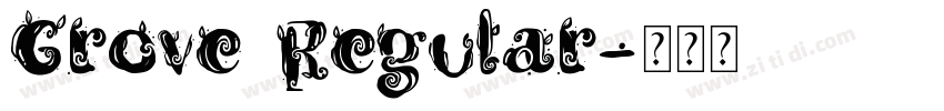 Grove Regular字体转换